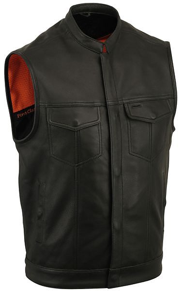 First Biker Concealment Vest - Outback Leather